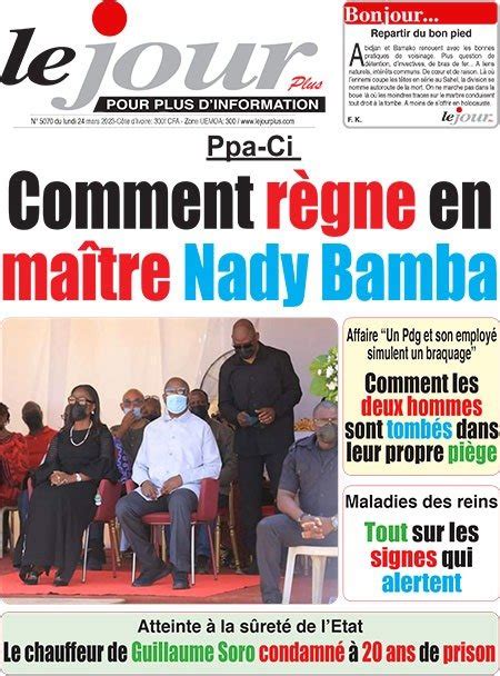 Titrologie Mars Revue De La Presse Ivoirienne Dans Les