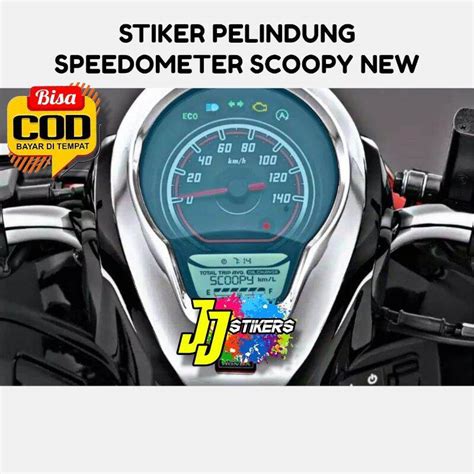 Stiker Sticker Pelindung Speedometer Motor Scoopy New 2021 2023