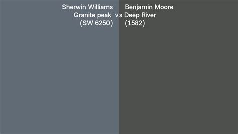 Sherwin Williams Granite Peak Sw Vs Benjamin Moore Deep River