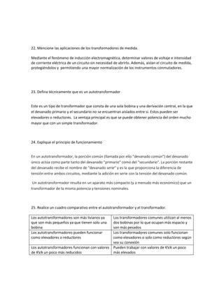 Ficha De Aprendizaje De Transformadores Pdf