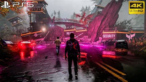 Infamous Second Son Ps Gameplay K Fps Intro Youtube