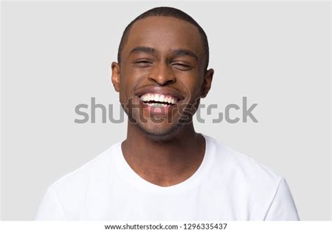 Cheerful Happy African Millennial Man Laughing Stock Photo Edit Now