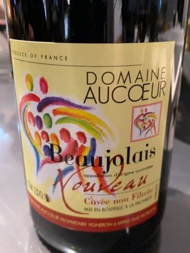 Arnaud Aucoeur Cuv E Non Filtr E Beaujolais Nouveau Vivino Brasil