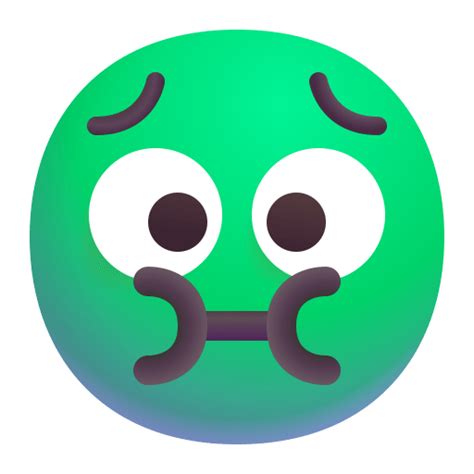 Nauseated Face 3d Icon FluentUI Emoji 3D Iconpack Microsoft