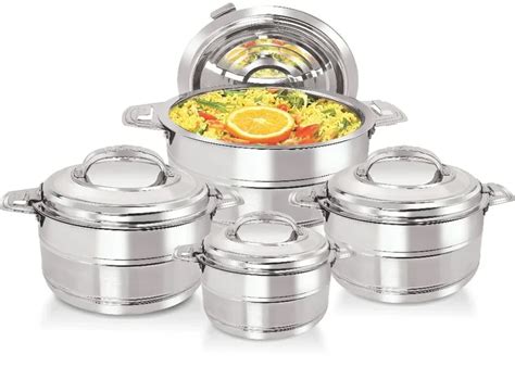 Stainless Steel Hot Pot Set Of Victoria Collection Ml Ml Ml Ml