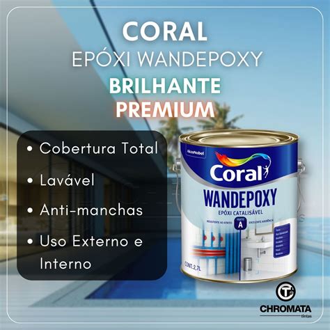 Coral Wandepoxy Tinta Epóxi Brilhante Catalisável 2 7l Componente A