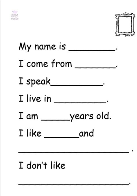 Esol Entry Level 2 Worksheets