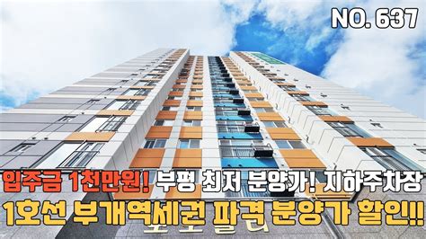 인천신축빌라 1호선 부개역세권 🌈입주금 1천만원~ 부평 👍최저 분양가 파격할인~ 초등학교 바로코앞 지하3층 자주식주차장