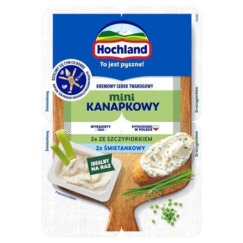 Hochland Kremowy Serek Twarogowy Mini Kanapkowy 120 G 4 X 30 G