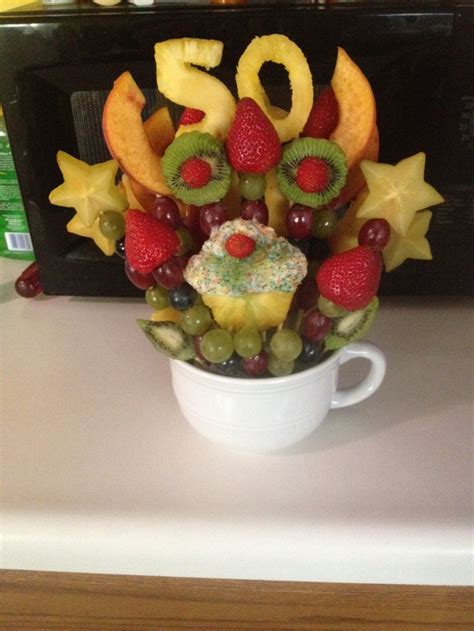 50th Birthday Fruit Bouquet Edible Arrangements Fruit Fruit Creations