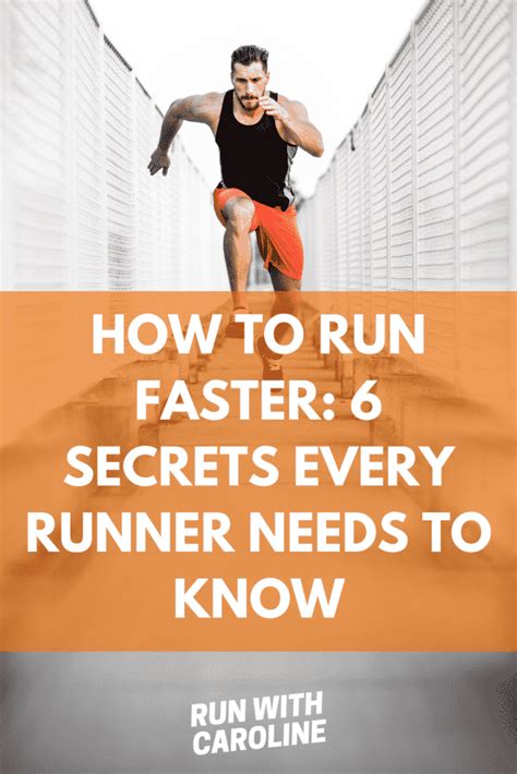 How To Run Faster 6 Training Secrets Every Runner Needs To Know Run With Caroline