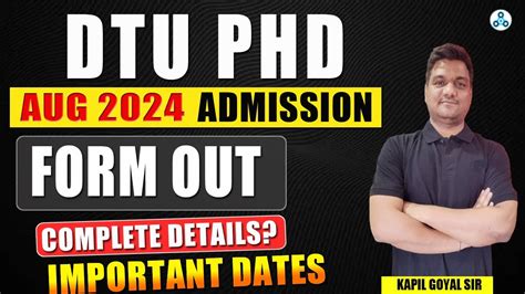 Dtu Phd Notification Dtu Phd Admission Dtu Phd Entrance