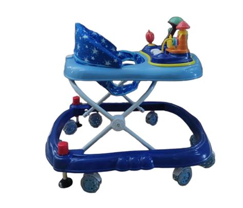 Andadera Para Bebe Con Llantas De Gel Tablero Sonido Azul