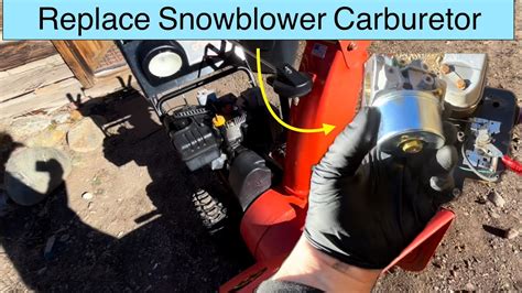 How To Repair Snowblower Wont Stay Running By Replacing Carburetor