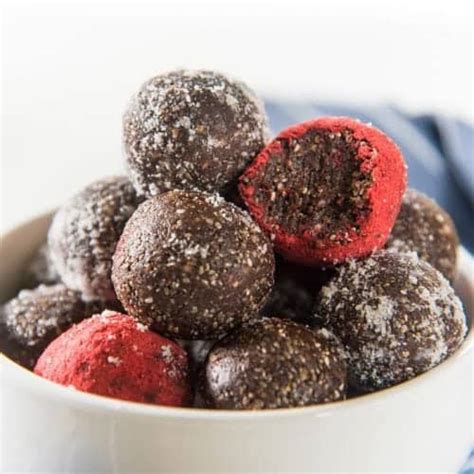 Chocolate Chia Bliss Balls Vegan And Paleo Treats The Flavor Bender