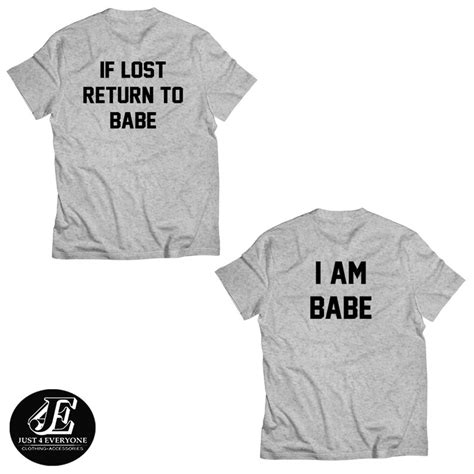 If Lost Return To Babe I Am Babe Shirts Couple Shirts Etsy