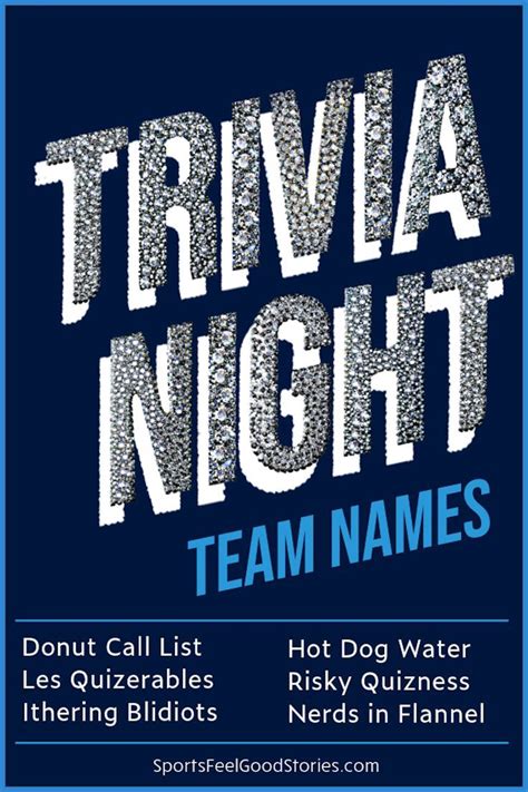 357 Trivia Team Names To Generate Fear Or Laughs Artofit