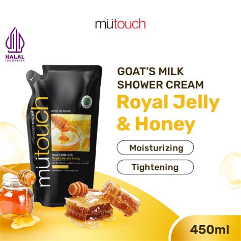 Jual MuTouch Goat S Milk Shower Cream Royal Jelly And Honey 450ml