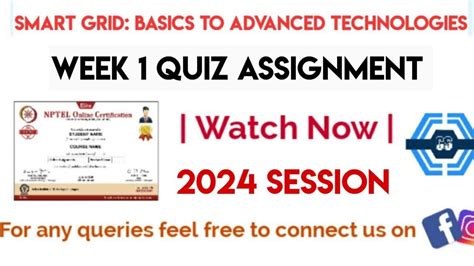 Smart Grid Basics To Advanced Technologies Week 1 Quiz Assignment