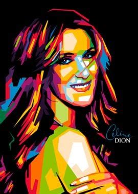 Celine Dion Poster Picture Metal Print Paint By Nofa Aji Zatmiko