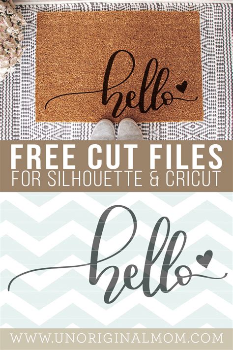 Free Hello Welcome Mat Svg Unoriginal Mom