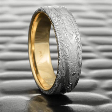 Womens Damascus Steel Wedding Rings Steven Jacob