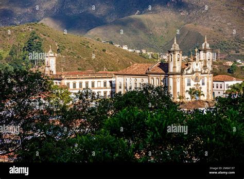 Historic Baroque Churches In Ouro Preto Stock Photo Alamy