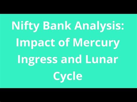 Nifty Bank Analysis Impact Of Mercury Ingress And Lunar Cycle Youtube