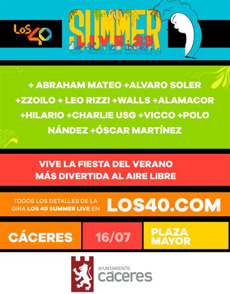 La Plaza Mayor acogerá el domingo 16 el concierto Los 40 Summer Live