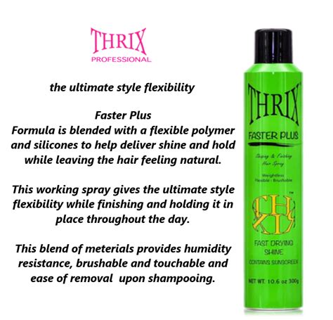 Thrix Faster Plus Hairspray, 10.6 fl oz- Thrix