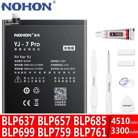 Nohon Battery For Oneplus Pro T T Bateria One Plus Blp