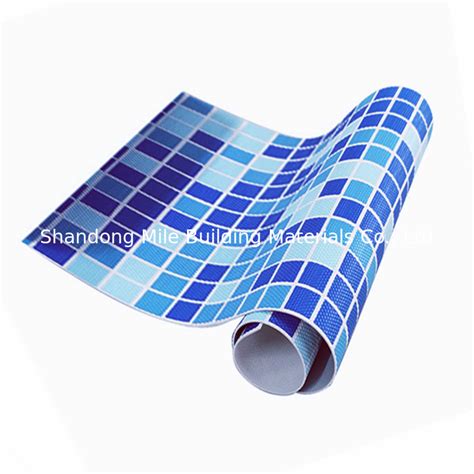 Competitive Price Uv Resistant Blue Mosaic Polyvinyl Chloride Pvc