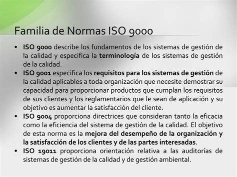 PPT INTERPRETACIÓN DE NORMAS ISO 9000 9001 PowerPoint Presentation