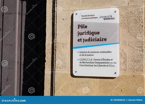 Bordeaux University Facade Historical Building Ancient Entrance With