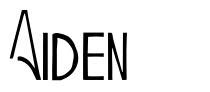 Aiden font by Faraz Ahmad | FontRiver