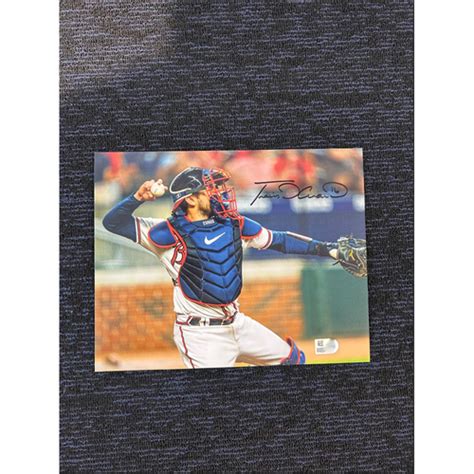 Travis D Arnaud MLB Authenticated And Autographed Photo Atlanta