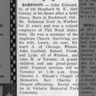 Obituary For John ROBINSON Edmond Aged 74 Newspapers