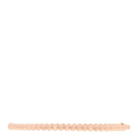 VAN CLEEF & ARPELS 18K Rose Gold Perlee Pearls of Gold Bracelet M ...