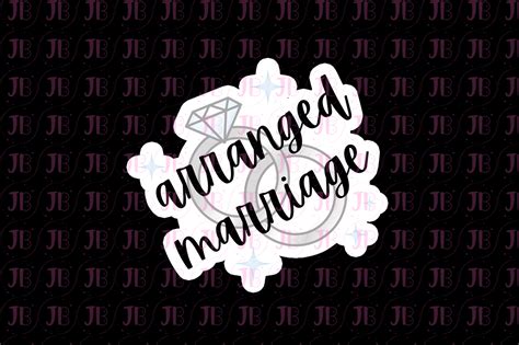 Arranged Marriage Trope Weatherproof Vinyl Sticker Jibblybitz