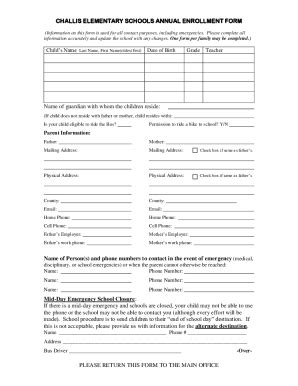 Fillable Online ARCO ELEMENTARY SCHOOL ENROLLMENT FORM Fax Email Print