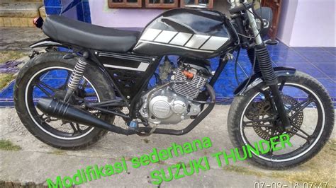 Modifikasi Sederhana Japstyle Suzuki Thunder En Youtube