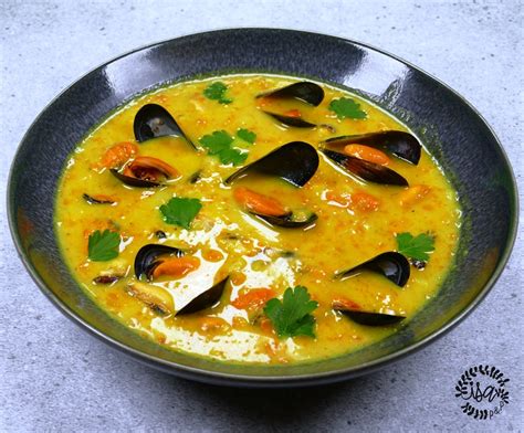 Velout De Moules Au Curry Isa Popote Et Papote