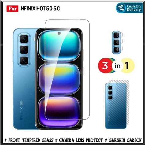 Jual PAKET In Tempered Glass Infinix Hot G PRO G Dan Garskin Carbon Camera Mondi