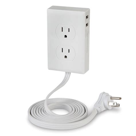 The Wall Mounted Outlet Extender - Hammacher Schlemmer