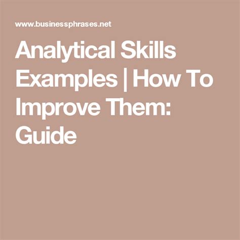 Analytical Skills Examples How To Improve Them Guide Skills Job