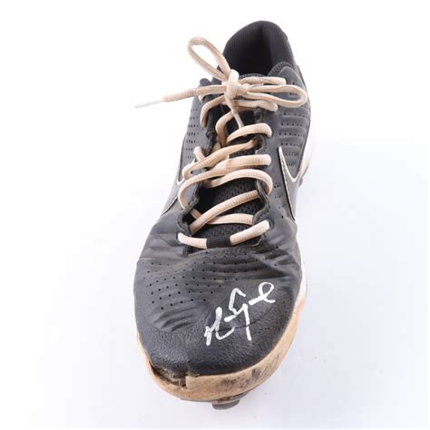 Mark Grace Signed Nike Game Used Baseball Cleat Jsa Pristine Auction