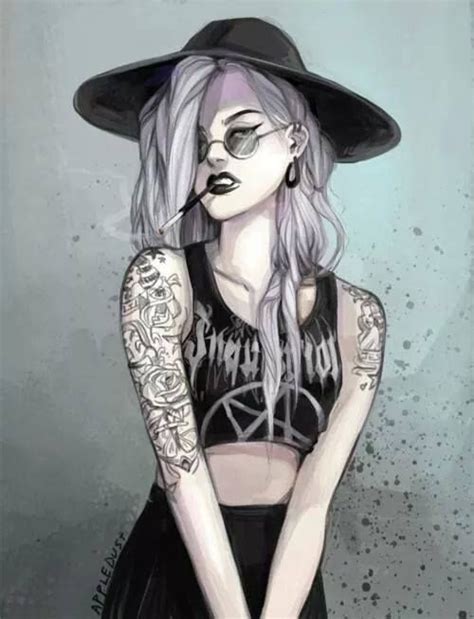 Badass Goth Art Art Girl Drawings