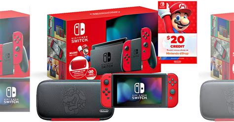 Nintendo Switch Mario Joy-Con Bundle Only $299 Shipped + $20 Nintendo ...