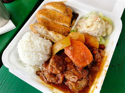 Best Hawaii Plate Lunch Stock Photos Pictures And Royalty Free Images