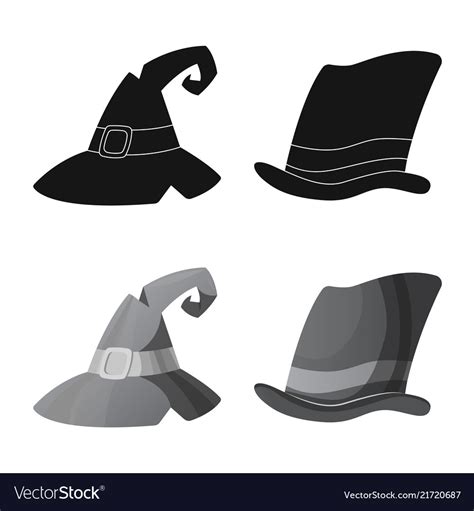 Isolated Object Of Headwear And Cap Icon Vector Image